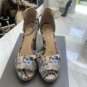Vince Camuto multi violet heels.